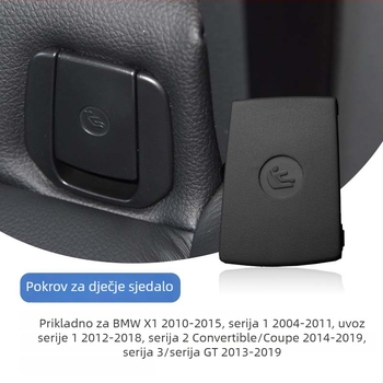 BMW dekorativna pločica poklopca kopče sigurnosnog pojasa stražnjeg sjedala, kompatibilna s 1 Series, 3 Series, GT 318/320 i X1