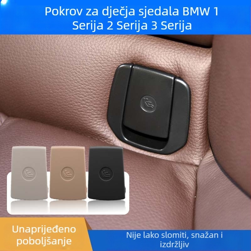 BMW dekorativna pločica poklopca kopče sigurnosnog pojasa stražnjeg sjedala, kompatibilna s 1 Series, 3 Series, GT 318/320 i X1