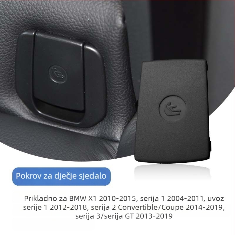 BMW dekorativna pločica poklopca kopče sigurnosnog pojasa stražnjeg sjedala, kompatibilna s 1 Series, 3 Series, GT 318/320 i X1