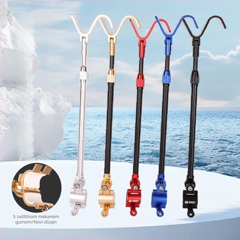 Držač za štapove s zadnjim vješanjem - aluminijska legura, višestruka rotacija, nije sklopiv