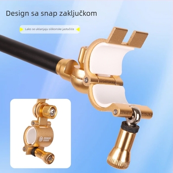 Držač za štapove s zadnjim vješanjem - aluminijska legura, višestruka rotacija, nije sklopiv