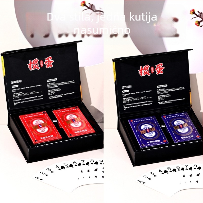 Set karata za tradicionalne društvene igre - papir, poker, zabava, razvoj inteligencije, koordinacija ruka-oko, 14+