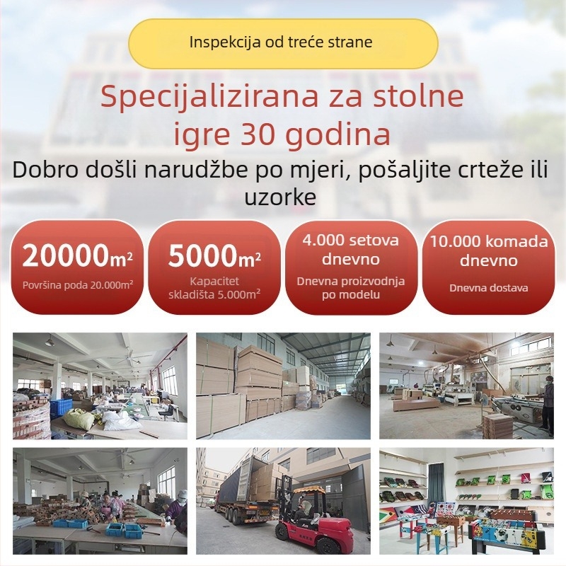 Drveni mini stol za biliard za unutarnju upotrebu — Napyi, stolna igra biliarda za djecu uz zabavu i interakciju za dvoje