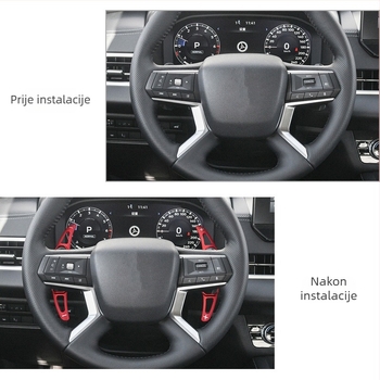 Unutarnja pločica palete za mijenjanje brzina od aluminijske legure, za volan GAC Mitsubishi Outlander