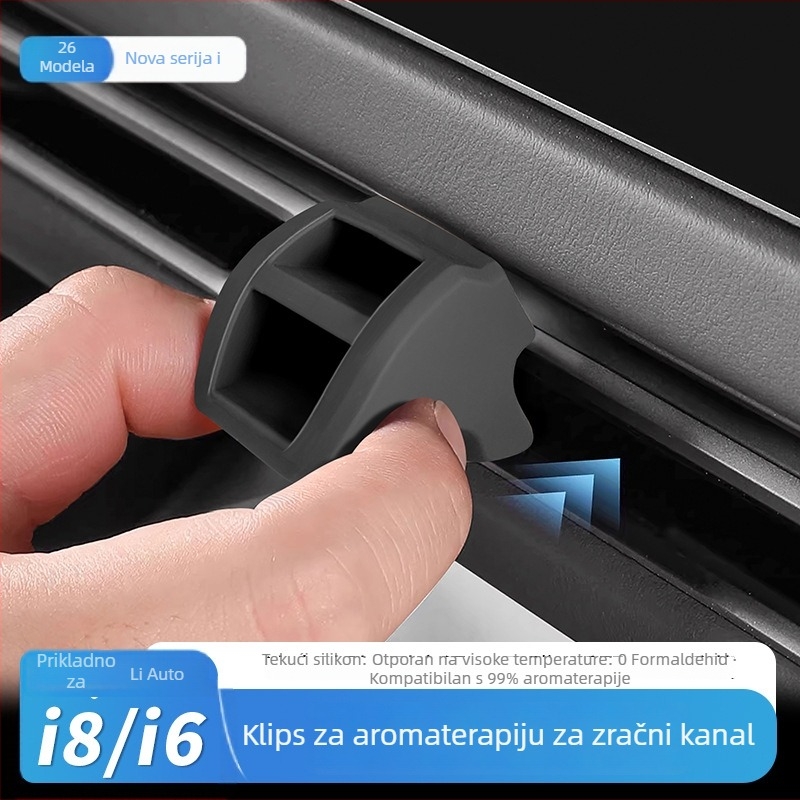 Auto klip za ventilaciju za držač središnje kontrole klimatizacije — silikon, kompatibilan s Ideal i6i8/i8i6, artikl Ideal 0073, marka Car Deer