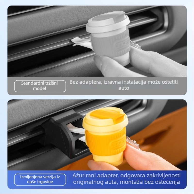 Auto klip za ventilaciju za držač središnje kontrole klimatizacije — silikon, kompatibilan s Ideal i6i8/i8i6, artikl Ideal 0073, marka Car Deer
