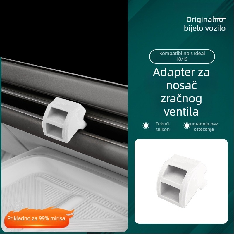 Auto klip za ventilaciju za držač središnje kontrole klimatizacije — silikon, kompatibilan s Ideal i6i8/i8i6, artikl Ideal 0073, marka Car Deer