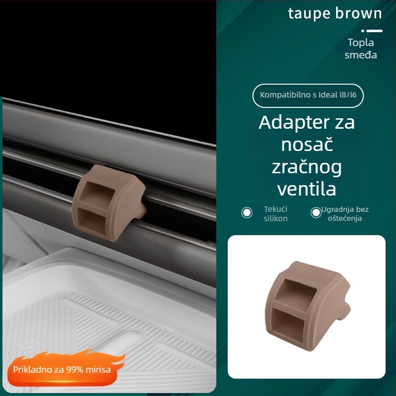 Auto klip za ventilaciju za držač središnje kontrole klimatizacije — silikon, kompatibilan s Ideal i6i8/i8i6, artikl Ideal 0073, marka Car Deer