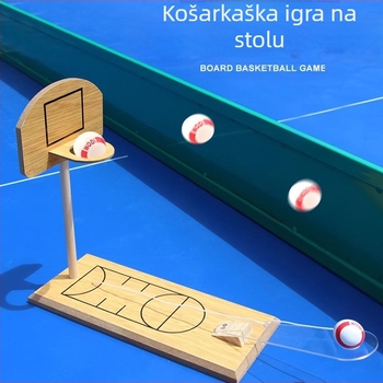 Drvena stolna igra za bacanje koša za djecu, interaktivna edukativna igra za roditelje i djecu, unutarnja stolna igra