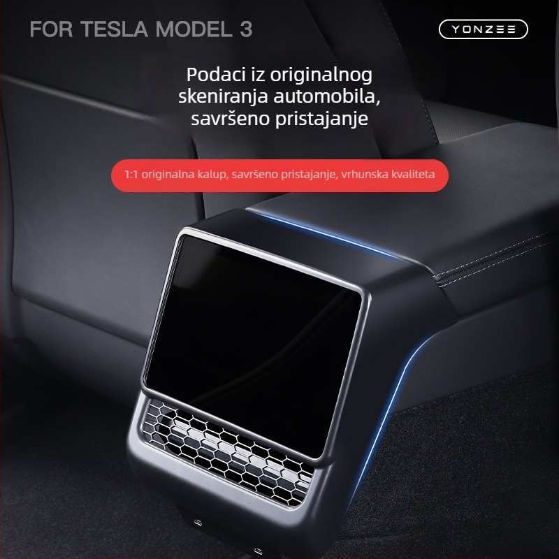 YZ ABS stražnji poklopac izlaza zraka za Tesla Model 3 i Model Y, montaža ljepilom
