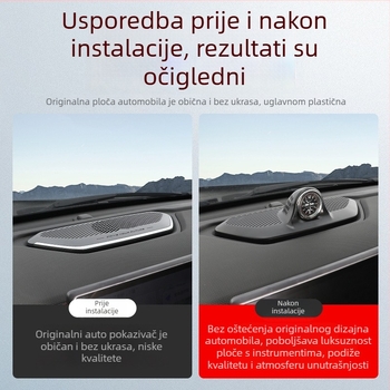 Kvarcni sat za ploču instrument tablice automobila, ABS kućište, marka veelvee, model Instrument Panel Quartz Watch, podrijetlo Guangzhou, Ispis logotipa: Da