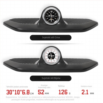 Kvarcni sat za ploču instrument tablice automobila, ABS kućište, marka veelvee, model Instrument Panel Quartz Watch, podrijetlo Guangzhou, Ispis logotipa: Da