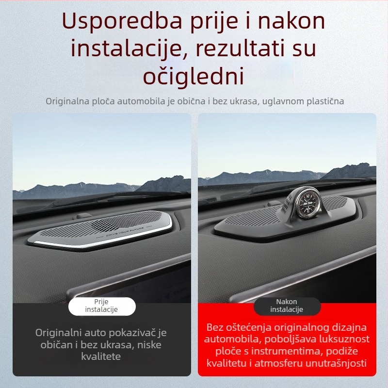 Kvarcni sat za ploču instrument tablice automobila, ABS kućište, marka veelvee, model Instrument Panel Quartz Watch, podrijetlo Guangzhou, Ispis logotipa: Da