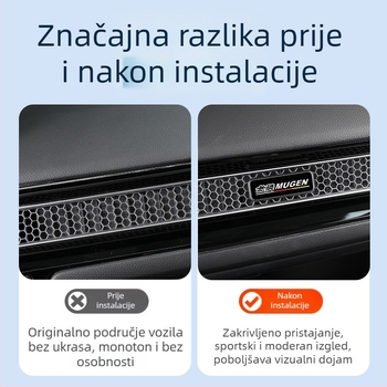 ABS unutarnji dodaci za Civic 11. generacije: modifikacija otvora za zrak, unutarnja dekoracija, model YM-SYMP