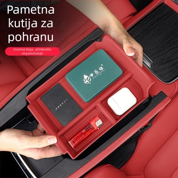 Night Shark model 1354 Organizator ispod naslona za ruku u automobilu — ABS i silikagel, unutarnja auto oprema