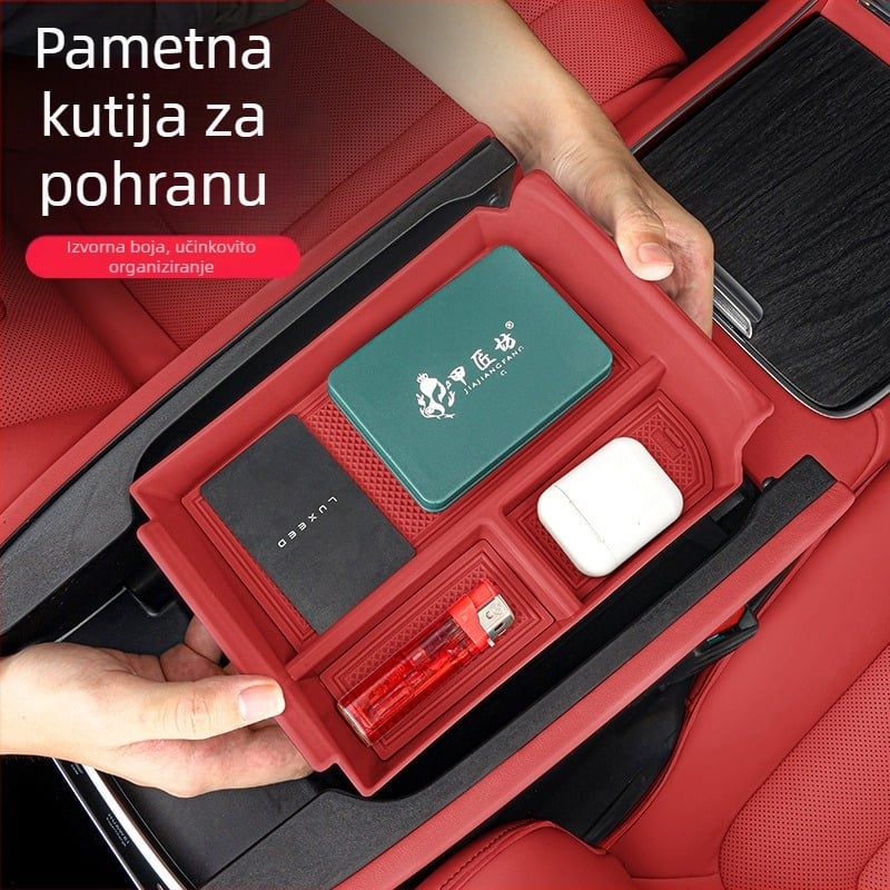 Night Shark model 1354 Organizator ispod naslona za ruku u automobilu — ABS i silikagel, unutarnja auto oprema