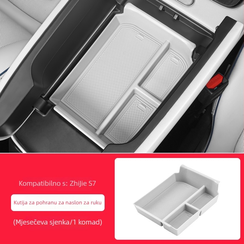 Night Shark model 1354 Organizator ispod naslona za ruku u automobilu — ABS i silikagel, unutarnja auto oprema