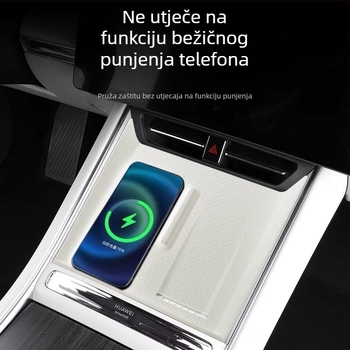 Silikonska podloga za središnju konzolu s bežičnim punjenjem (Materijal: silikon; Vrsta: unutarnje silikon dodaci; Instalacija: Snap-on; Kompatibilnost: središnja konzola; Model: Zhijie R7 središnja kontrola)