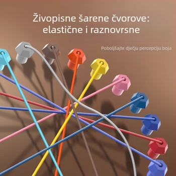Društvena igra za treniranje mozga i interakciju roditelj–dijete — Untie Rope Challenge, trokutna strategija, koordinacija ruka-oko, edukativna igra (uzrast 4–6 godina)