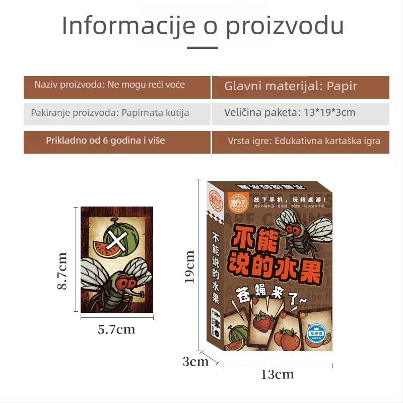 Društvena igra s kartama – edukativna slagalica za djecu, interakcija roditelj-dijete, razvija intelekt i koordinaciju ruke i oka, šarena kutija, za dob djece 7-14 i 15-35
