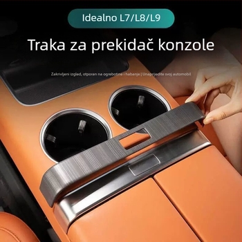 Baochiyou ABS Dekorativna pločica za tipku prekidača središnje konzole, kompatibilno s L9/L8/L7/L6/Mega, model tn-851