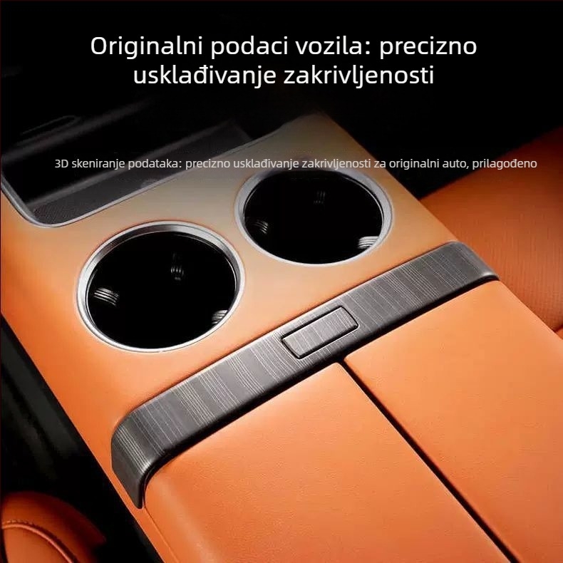Baochiyou ABS Dekorativna pločica za tipku prekidača središnje konzole, kompatibilno s L9/L8/L7/L6/Mega, model tn-851