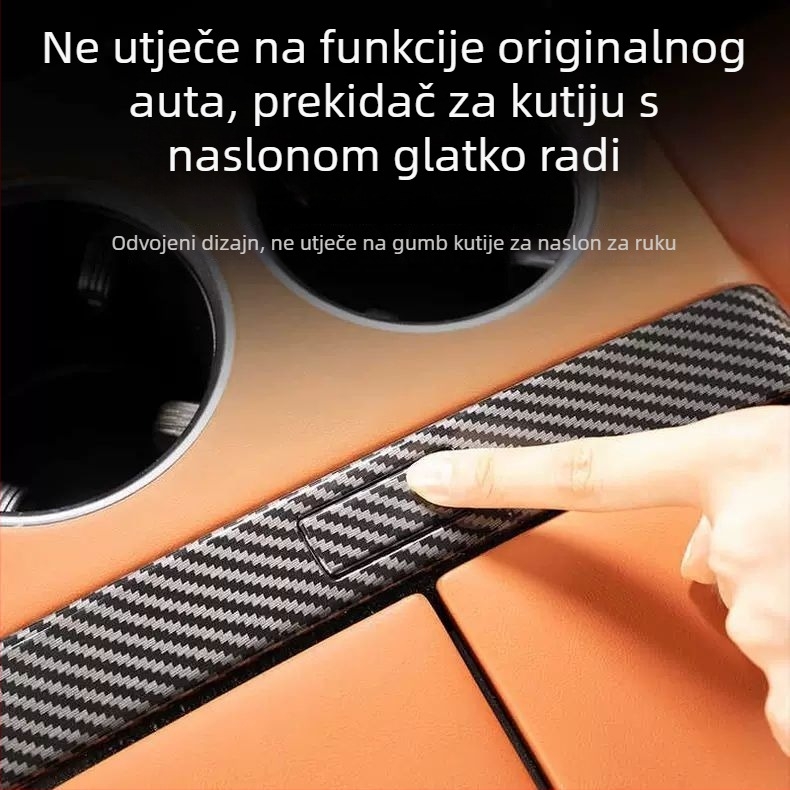 Baochiyou ABS Dekorativna pločica za tipku prekidača središnje konzole, kompatibilno s L9/L8/L7/L6/Mega, model tn-851
