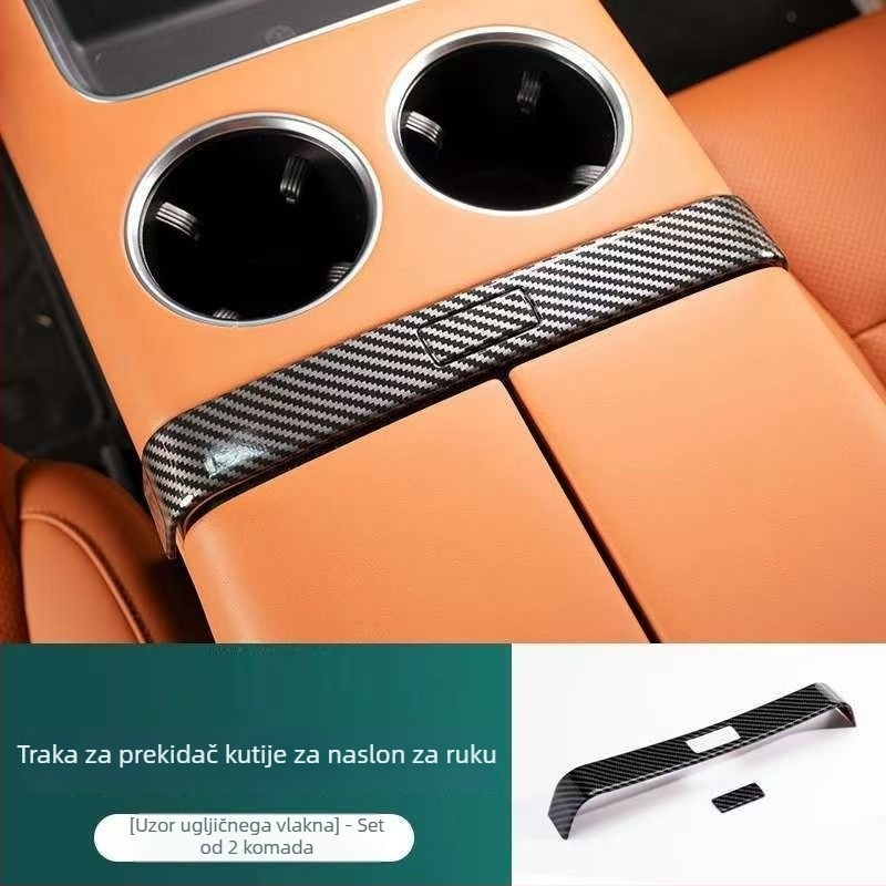 Baochiyou ABS Dekorativna pločica za tipku prekidača središnje konzole, kompatibilno s L9/L8/L7/L6/Mega, model tn-851