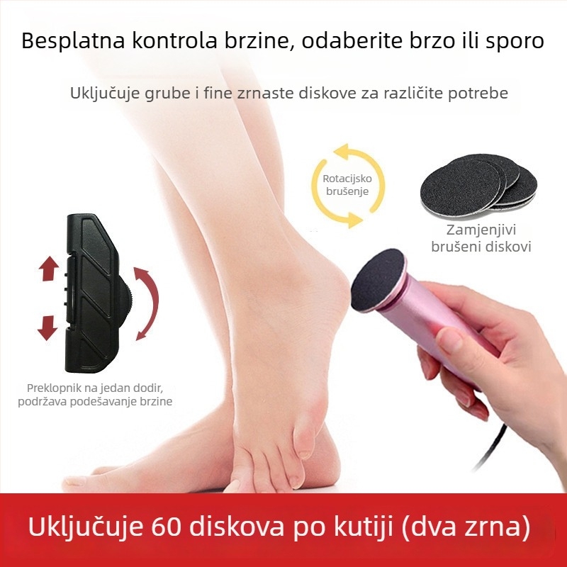 Električna brusilica za stopala za pedikuru, model FCM-1, marka ZC, težina 0,6 kg