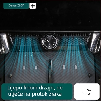 Automobilski kvarcni sat za središnju konzolu, ABS, model z9056, tiskano logo