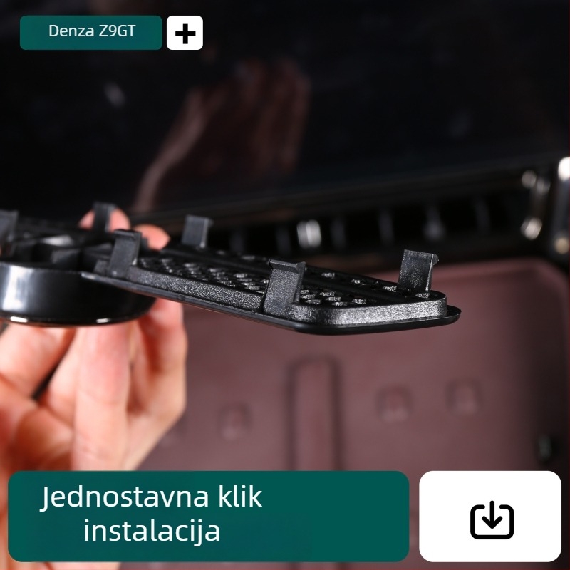 Automobilski kvarcni sat za središnju konzolu, ABS, model z9056, tiskano logo