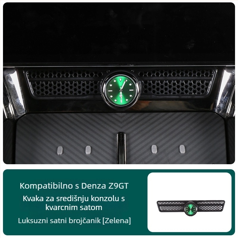Automobilski kvarcni sat za središnju konzolu, ABS, model z9056, tiskano logo