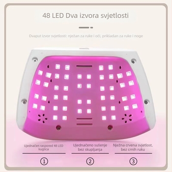Lampa za nokte za dvije ruke, 96W, model M8, senzor dodira, fototerapijska lampa i sušilo za nokte