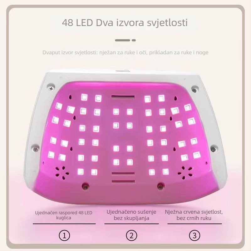 Lampa za nokte za dvije ruke, 96W, model M8, senzor dodira, fototerapijska lampa i sušilo za nokte