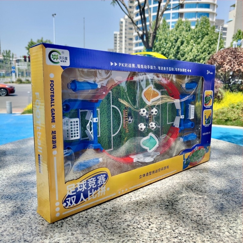Stolni nogomet s dvostrukom arenom (plastičan, 4–6 godina, koordinacija ruka-oko, komunikacija roditelj-dijete)