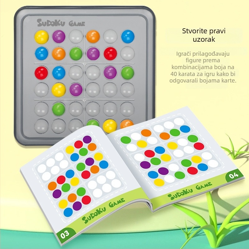 Dječja Sudoku društvena igra - interaktivno obrazovanje razvoj razmišljanja, plastična konstrukcija
