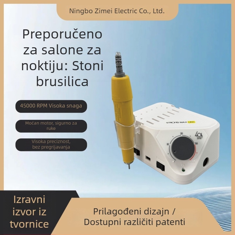 Visoko snaga brusilica za manikuru, ABS kućište, 310 g neto, graviranje nakita i jadeita