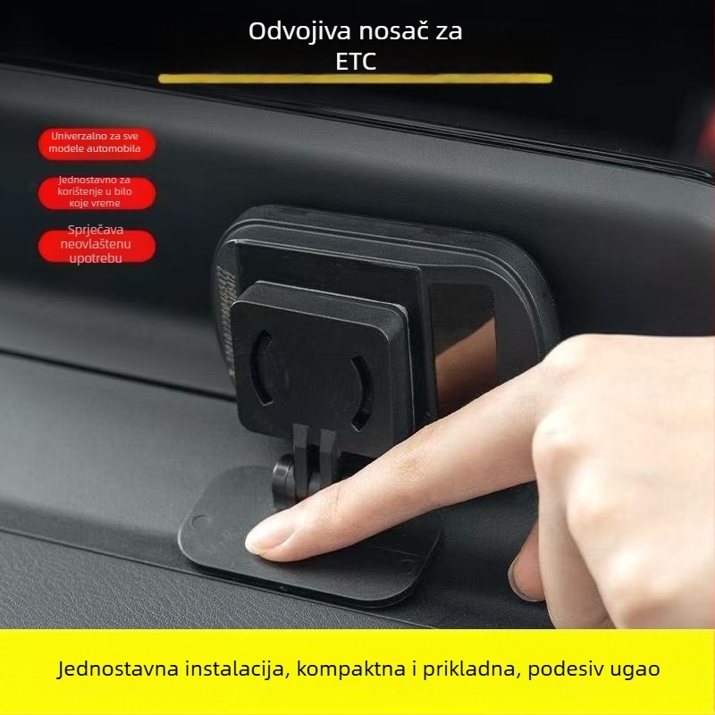 Uređaj bez kartice sa skrivenim dizajnom, odvojivom kopčom i dvostrano ljepivom trakom, od plastike
