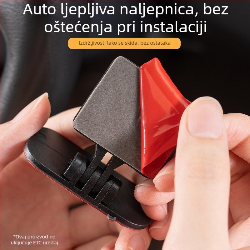 Uređaj bez kartice sa skrivenim dizajnom, odvojivom kopčom i dvostrano ljepivom trakom, od plastike