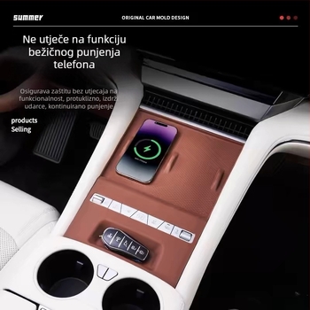 BYD centralna konzola silikonska podložica s bežičnim punjenjem — unutarnji auto dodatak za zaštitu