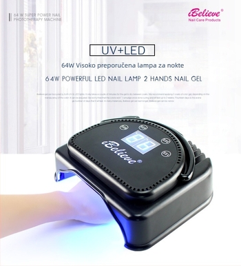 ibelieve TP46 lampa za terapiju noktiju svjetlom, 1,7 kg