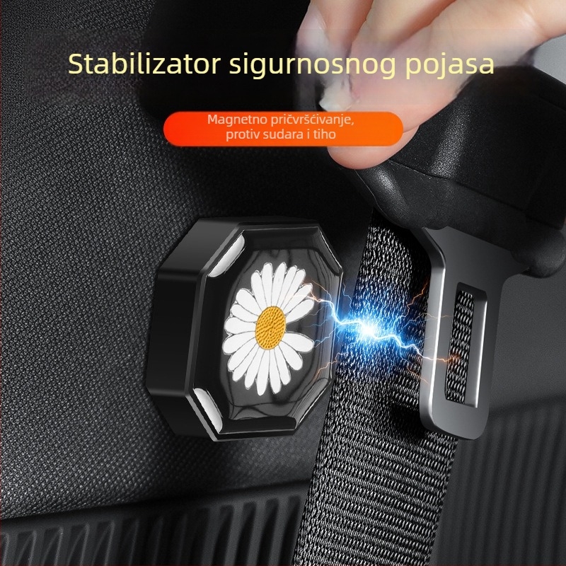Bymaocar ABS držač sigurnosnog pojasa za automobil s magnetskim zatvaračem, protiv buke, univerzalni regulator BY-1636