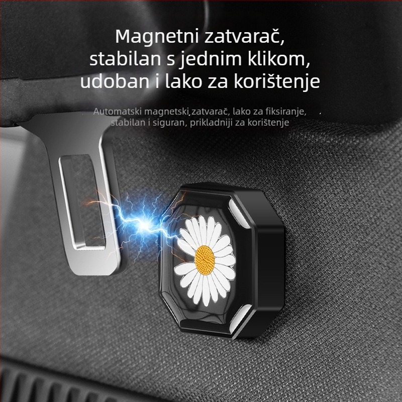 Bymaocar ABS držač sigurnosnog pojasa za automobil s magnetskim zatvaračem, protiv buke, univerzalni regulator BY-1636