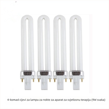 UV fototerapijska lampa za nokte, 9W lampu cijev, Thumb manicure marka, 400 kom