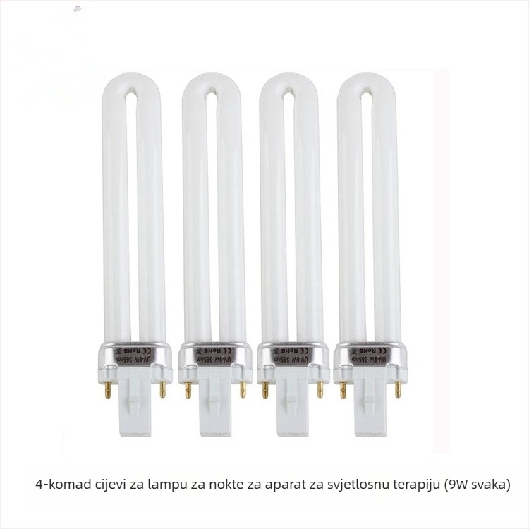 UV fototerapijska lampa za nokte, 9W lampu cijev, Thumb manicure marka, 400 kom