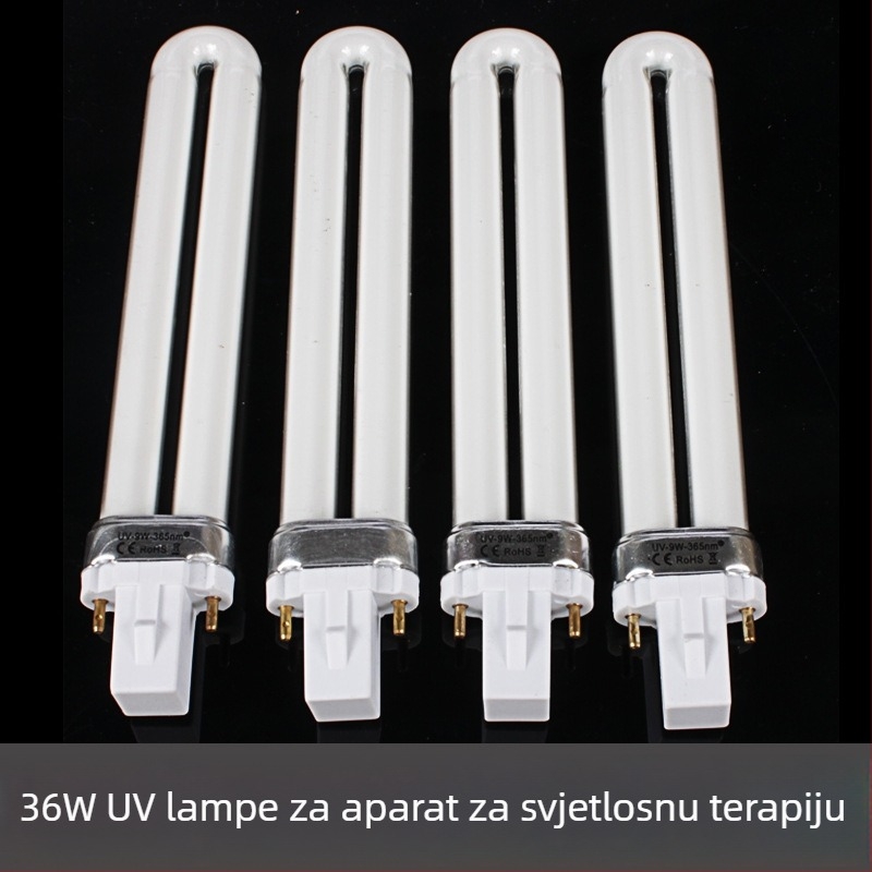 UV fototerapijska lampa za nokte, 9W lampu cijev, Thumb manicure marka, 400 kom