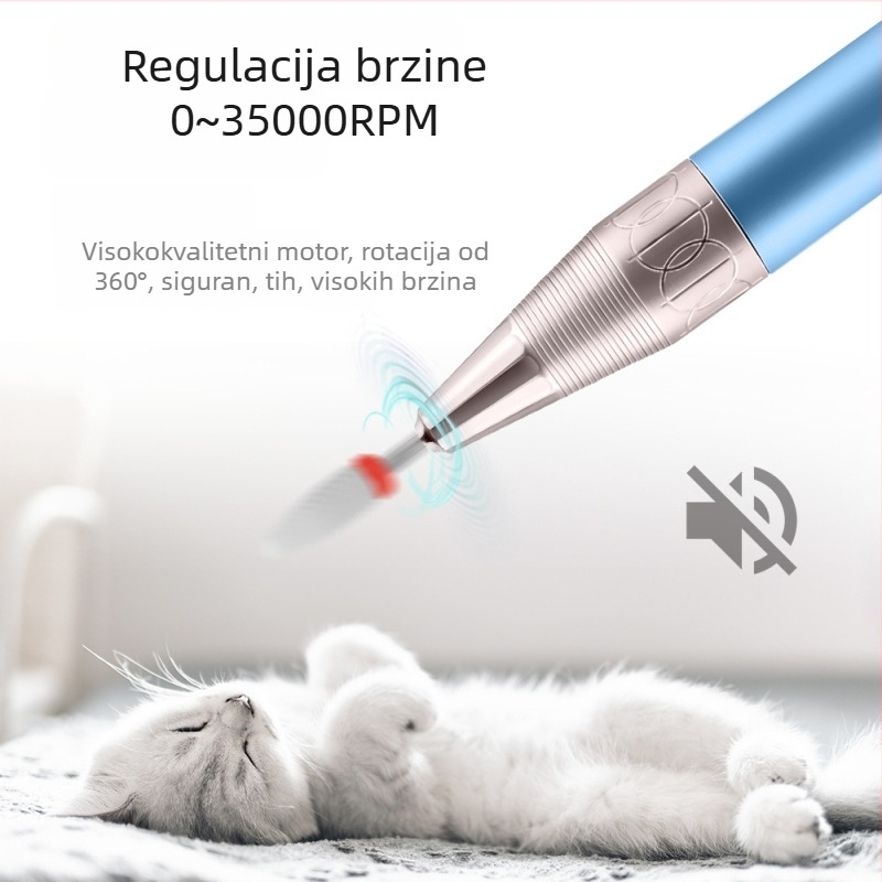 Bežični pilnik za nokte s podešavanom brzinom do 35000 RPM – profesionalni alat za uklanjanje noktiju, model DM-290, Face show, podrijetlo Yiwu, neto sadržaj 0.6