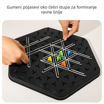 Trokutasta šahovska slagalica za obitelj – interaktivna logička igra, plastični materijal, za djecu 4–6 godina