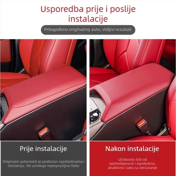 Poklopac pretinca za naslon za ruku BMW X3 | anti-age zaštita, unutarnja dekoracija, kompatibilan s 25 X3 modela, brend Horse friend, model: kutija za maramice