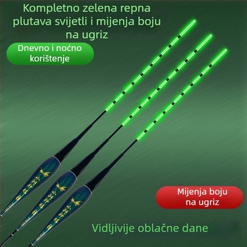 Elektronički vertikalni plutac za drift s indikatorom ugriza, dnevno-noćni način, visoka plovnost za šarane i velike ribe